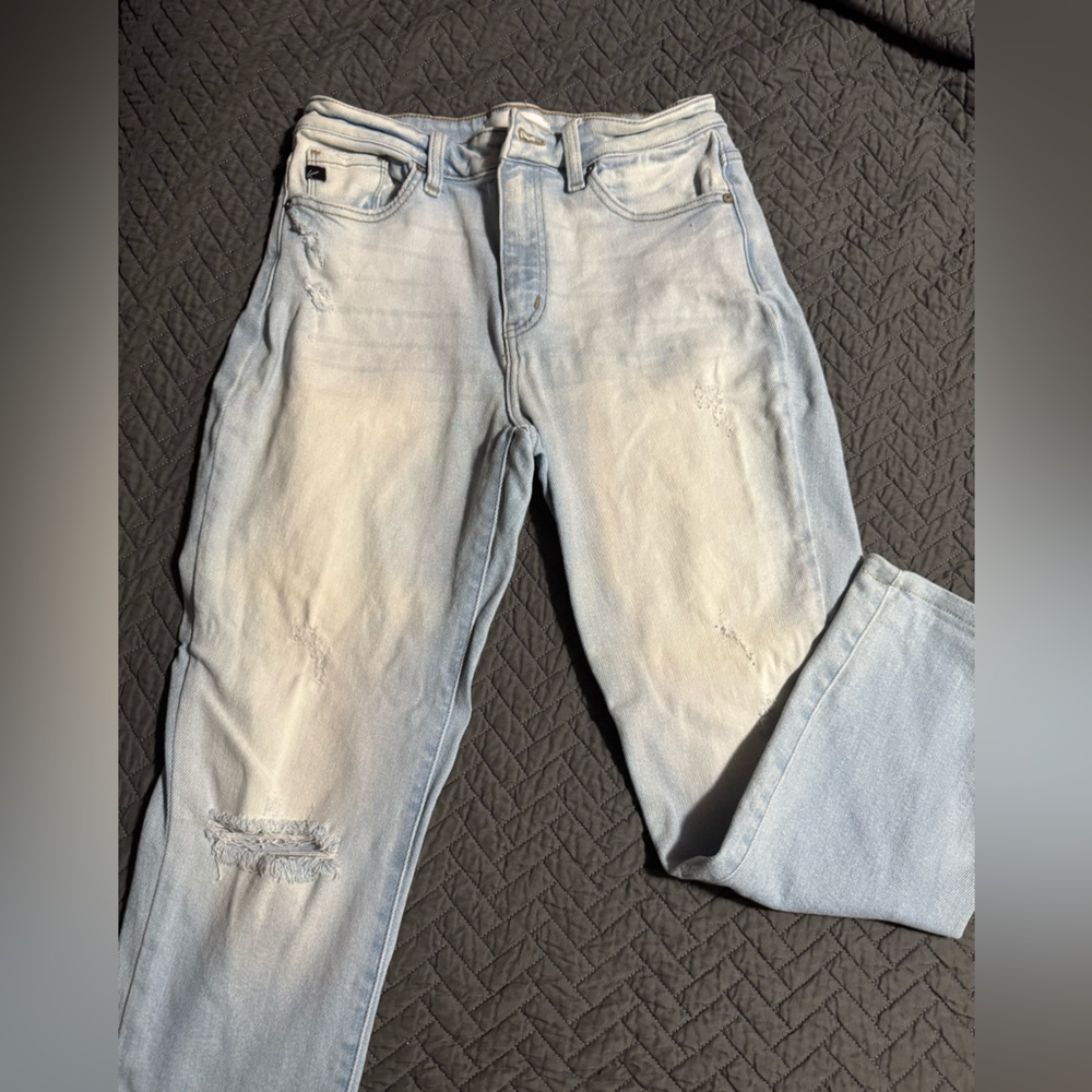 KanCan Light Wash Distressed Boyfriend Jeans